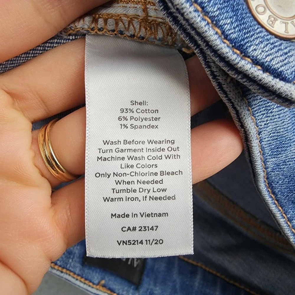 Talbots Skinny Jeans Womens 8 Blue Light Wash Mid Rise Stretch Denim Casual